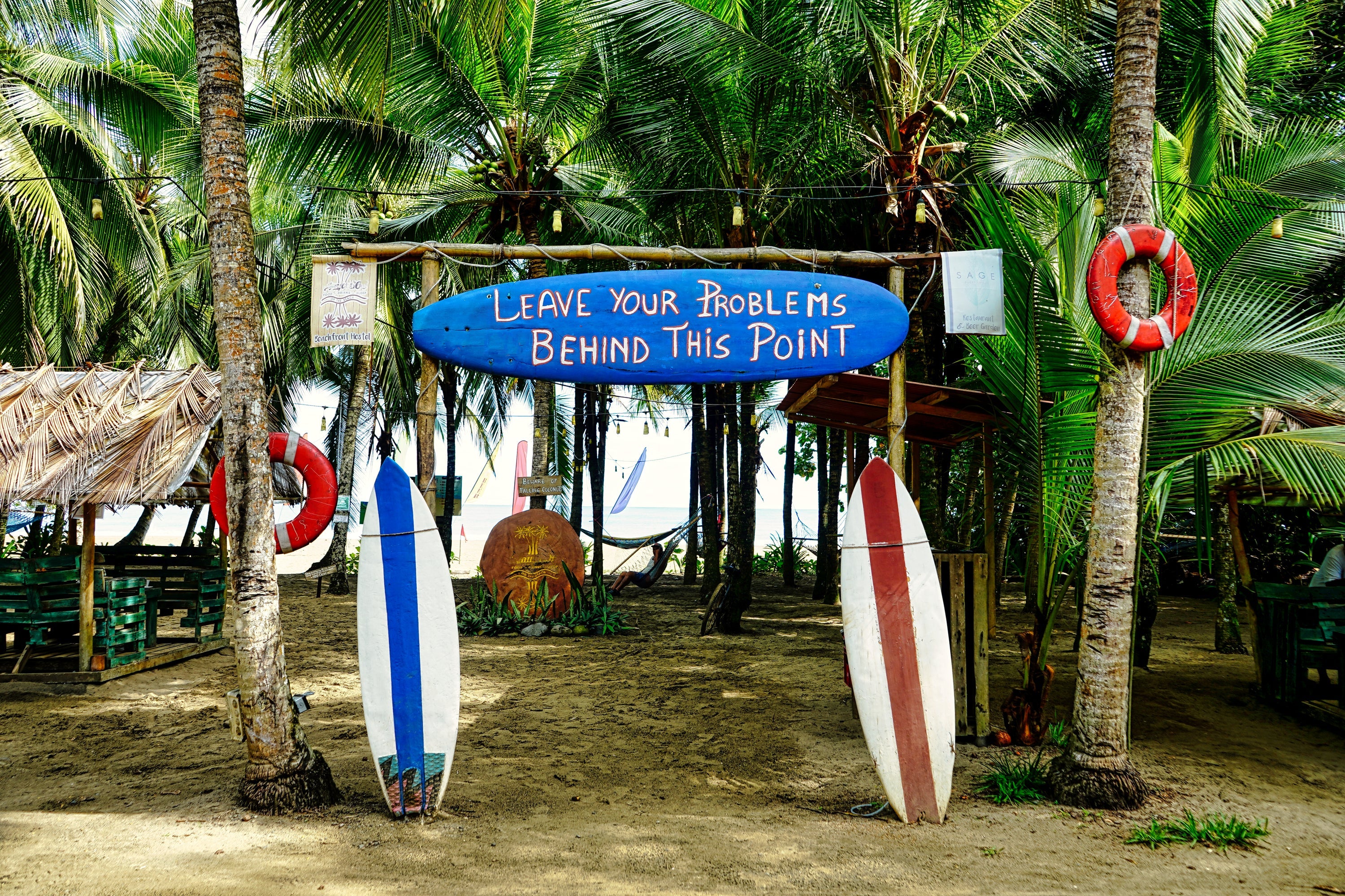 Leave Your Problems Behind This Point - Playa Cocles, Costa Rica